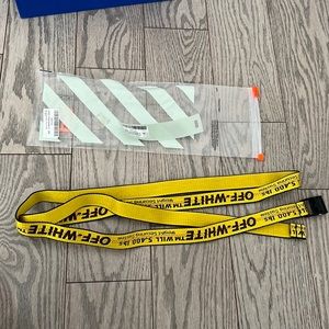 Off White Mini Industrial Belt Yellow